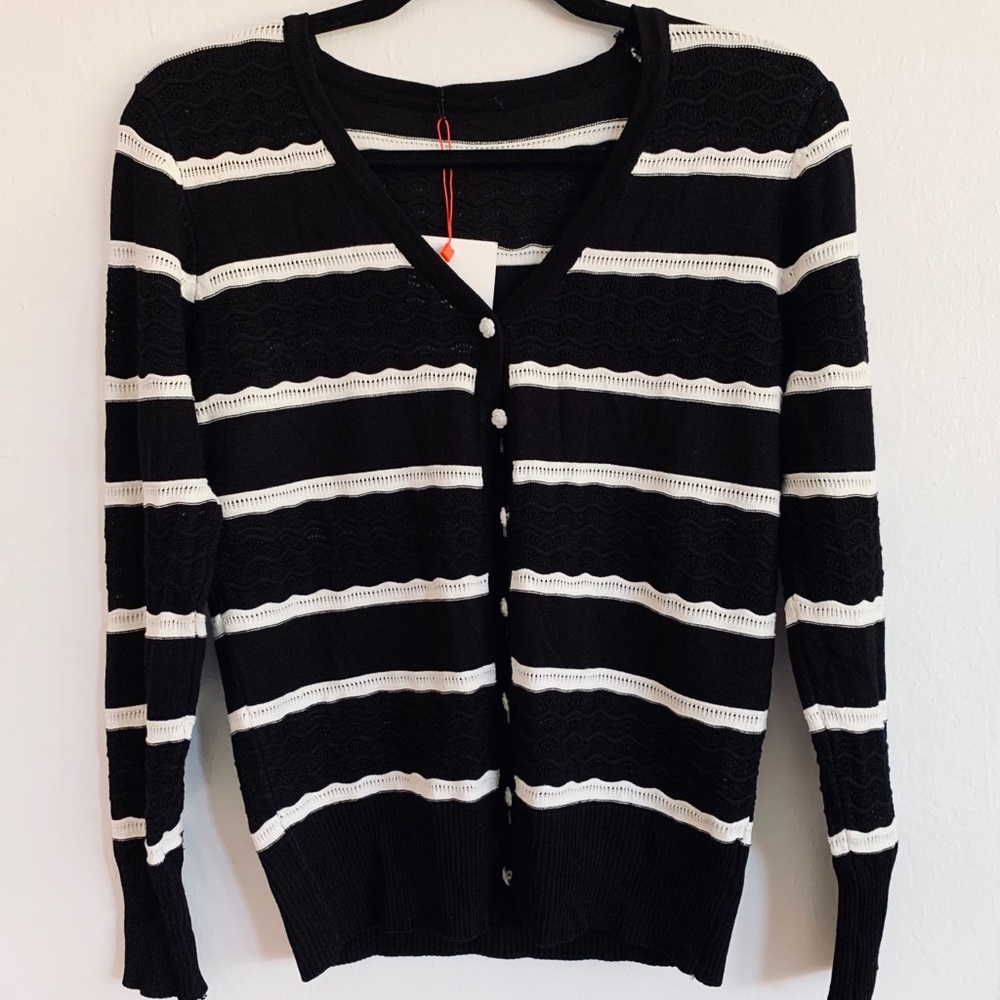 Striped Knit Cardigan
